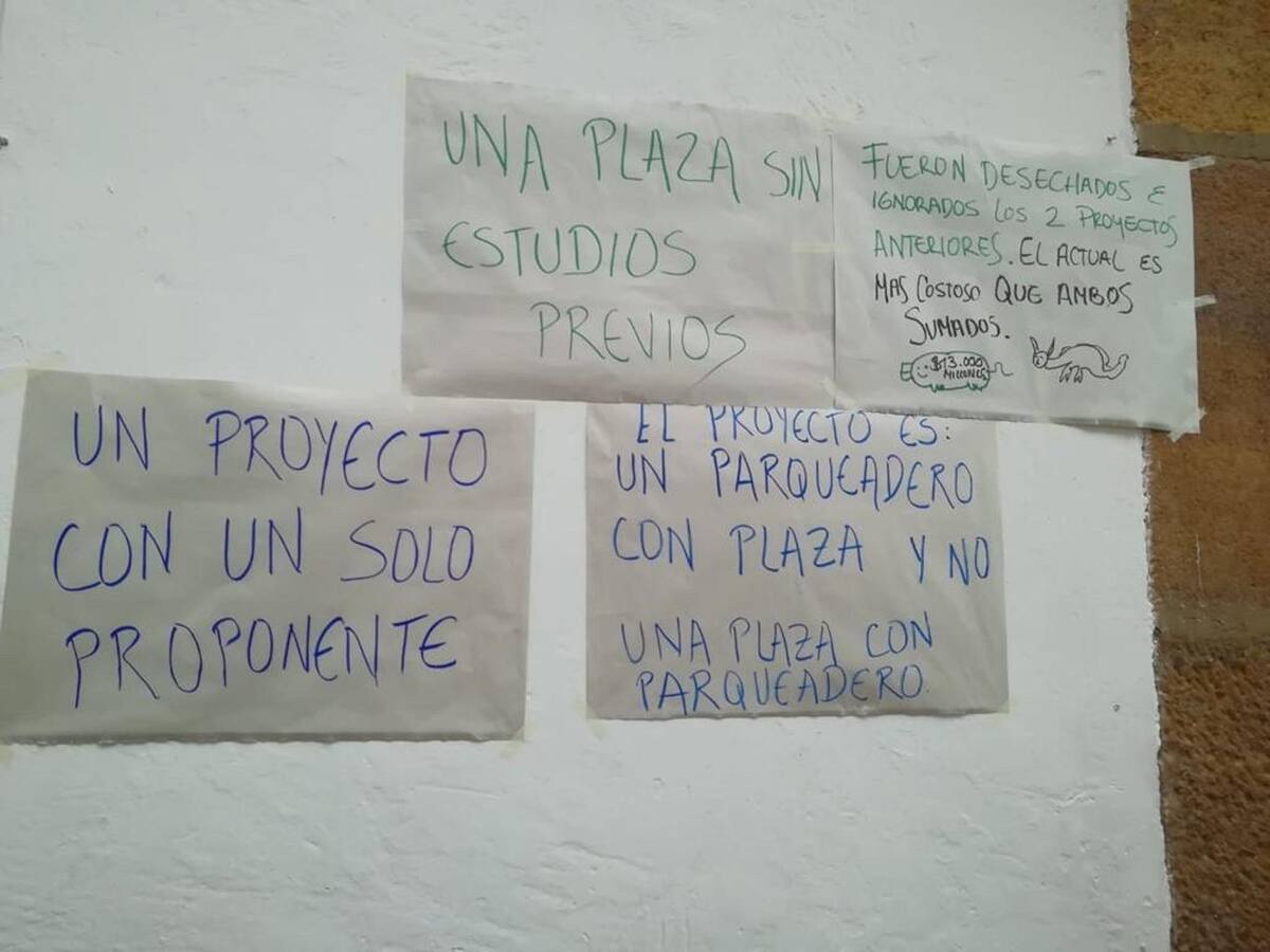 Suspenden proyecto de mejoramiento de la plaza de mercado de Villa de Leyva