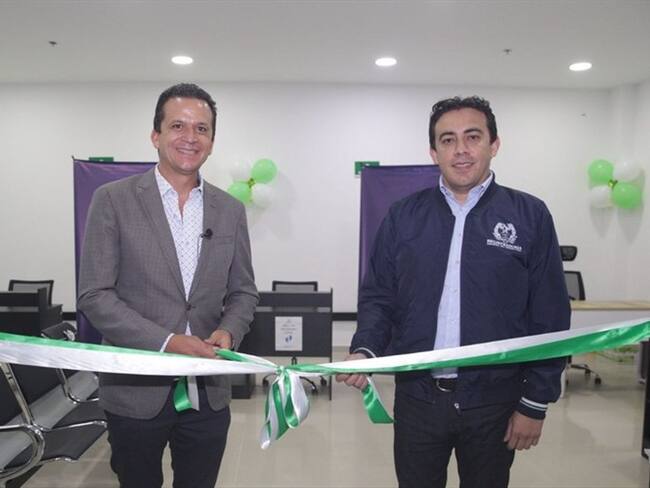 Registrador nacional Alexander Vega en la inauguración de un sede de esa entidad en Soacha. Foto: Alcaldía de Soacha