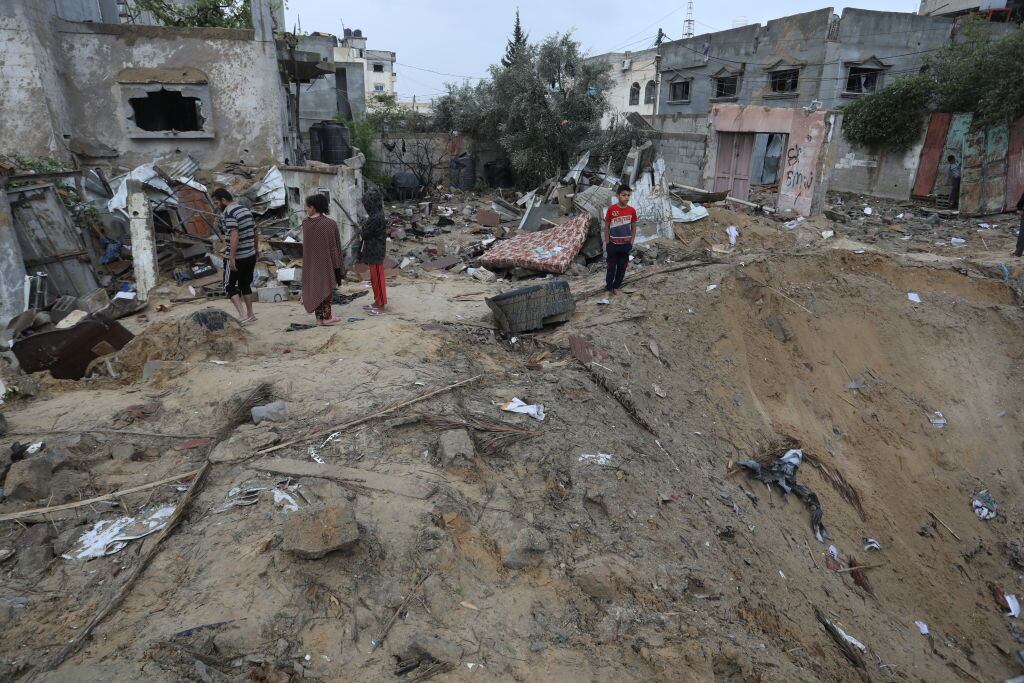 Israel ataques a Gaza. (Foto: Abed Rahim Khatib/Anadolu via Getty Images)