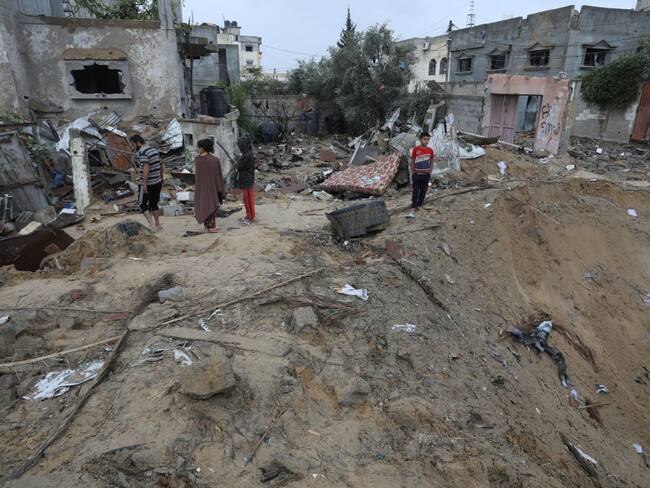 Israel ataques a Gaza. (Foto: Abed Rahim Khatib/Anadolu via Getty Images)