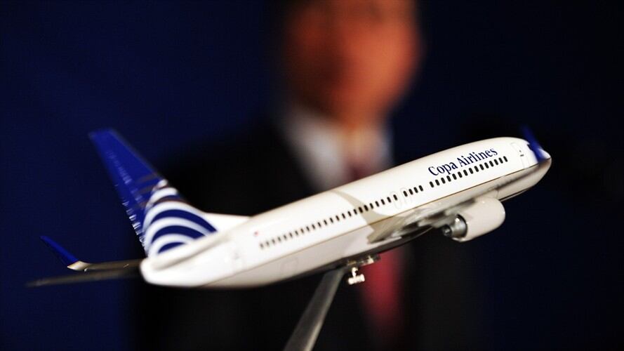 Copa Airlines operará el avión Boeing 737-800 con capacidad para transportar a 160 viajeros, 16 en la clase ejecutiva y 144 en la cabina principal. Foto: Getty Images / JEWEL SAMAD
