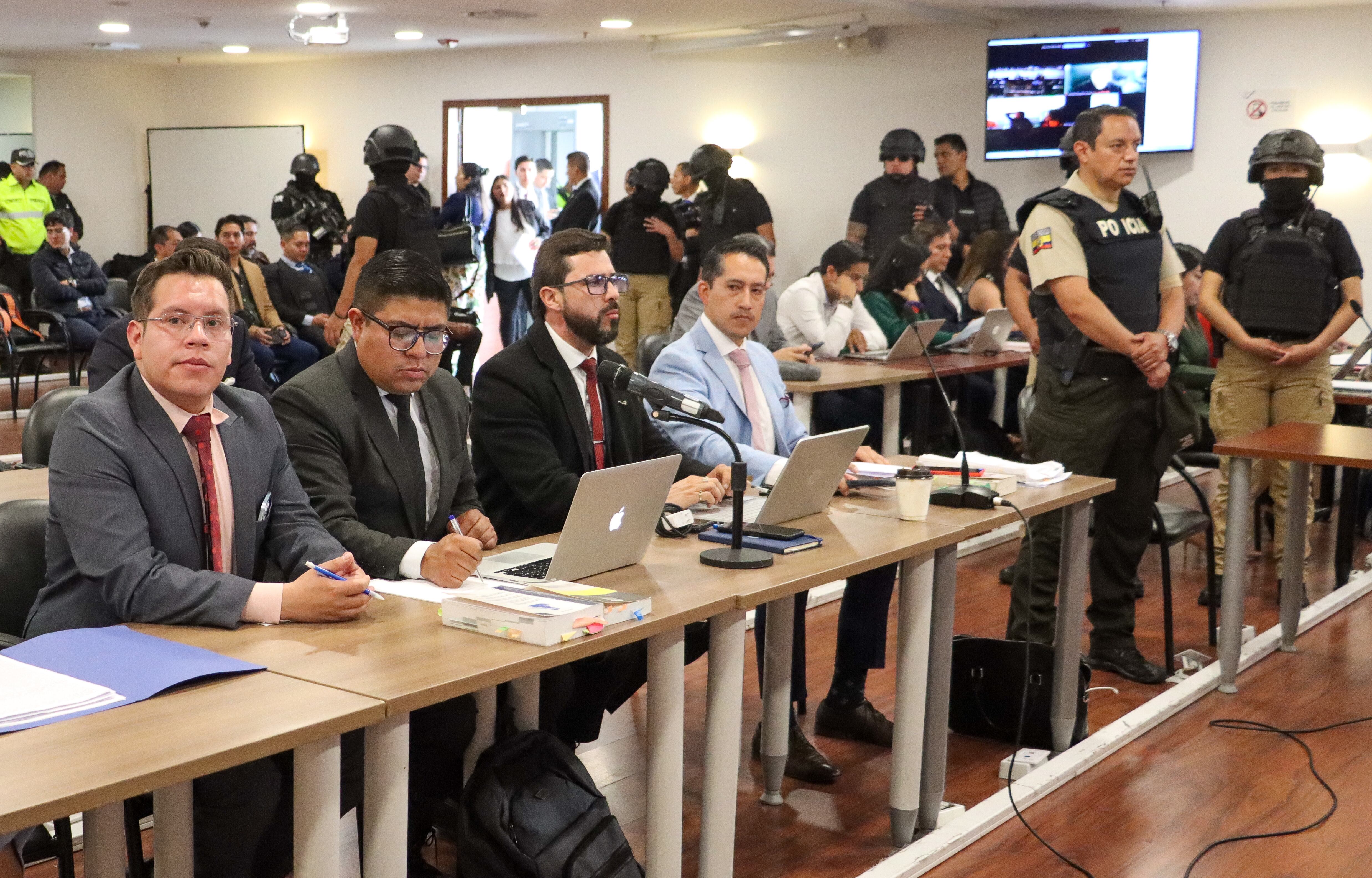 Juicio por el asesinato del candidato presidencial Fernando Villavicencio en Quito. Foto: EFE/ Str
