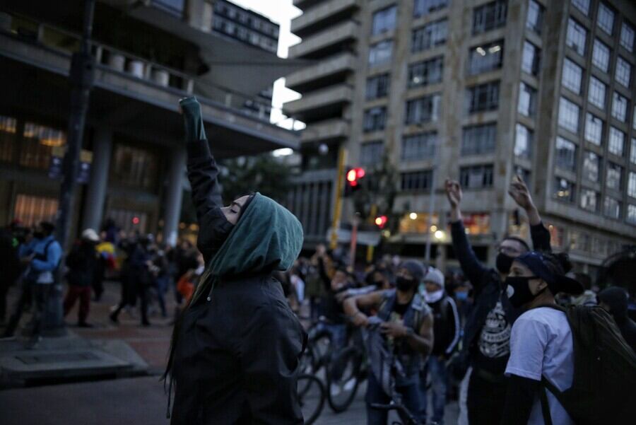 Protestas de septiembre de 2020 en Bogotá. Foto:Colprensa - Sergio Acero