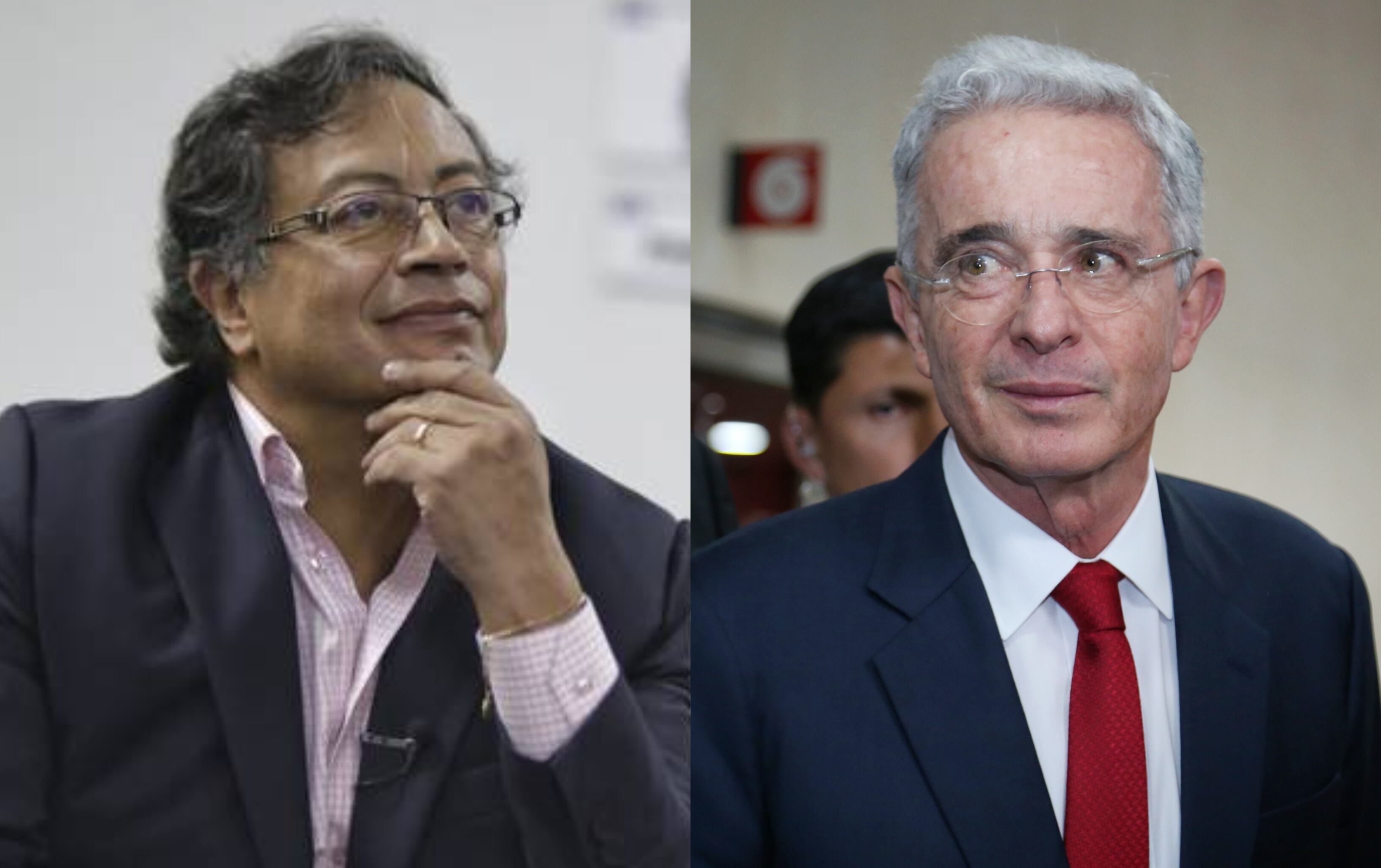 Álvaro Uribe y Gustavo Petro.