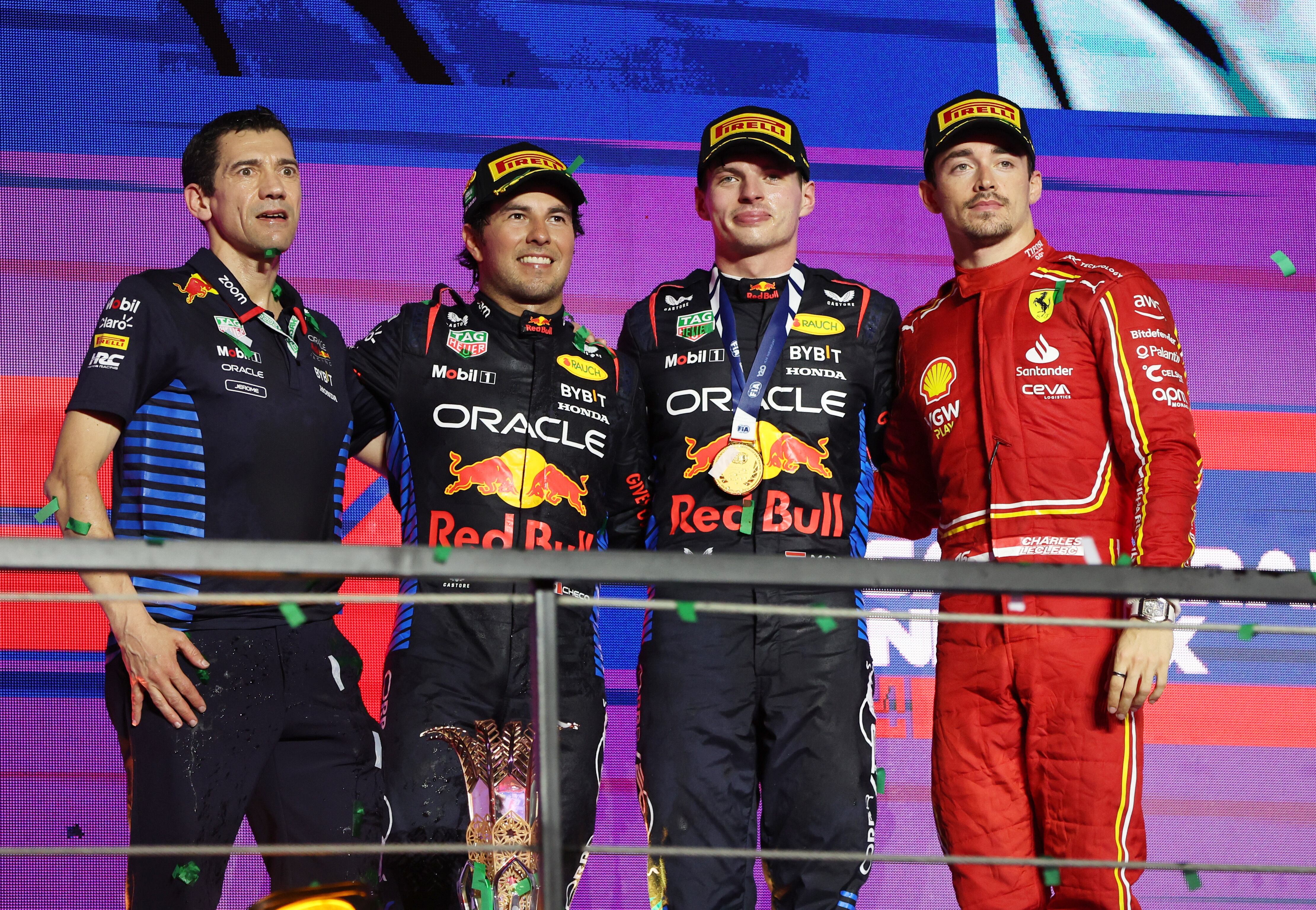 Podio del GB Arabia Saudí | Foto: EFE