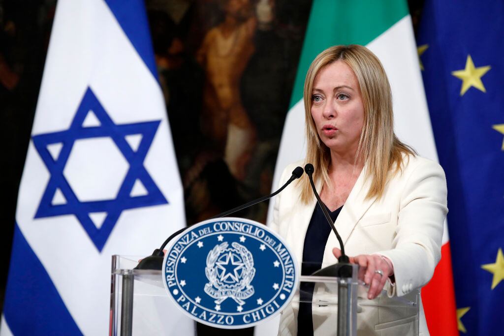 Giorgia Meloni, presidenta del Consejo de Ministros de Italia. Foto: Massimo Di Vita/Archivio Massimo Di Vita/Mondadori Portfolio via Getty Images.