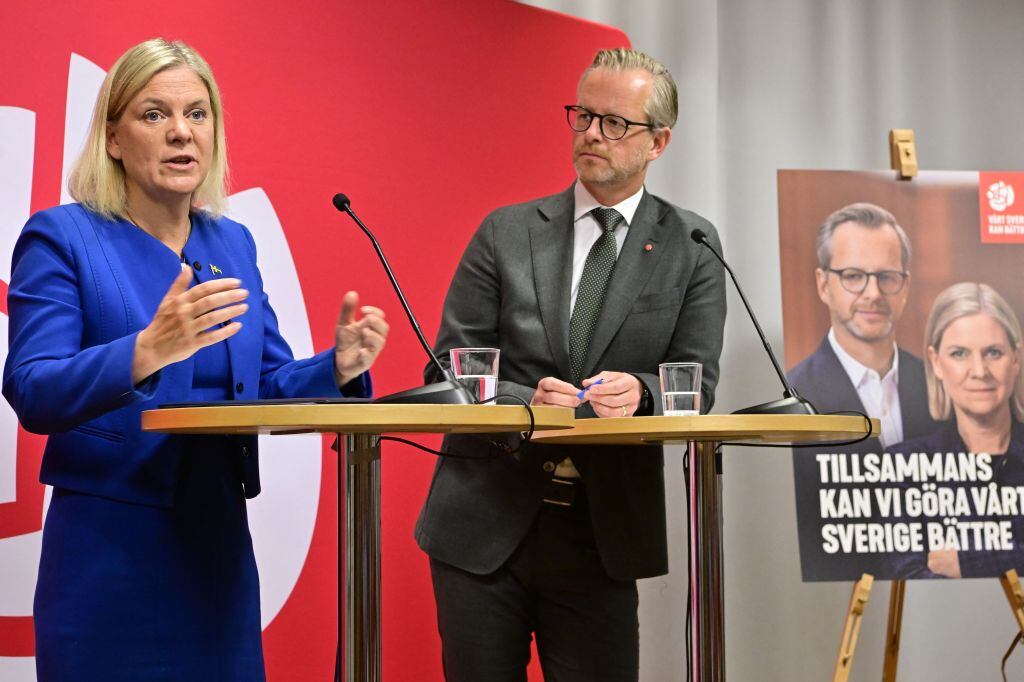 Magdalena Andersson y Mikael Damberg. Foto: Gettyimages
