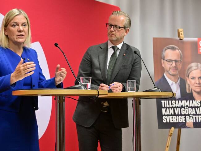 Magdalena Andersson y Mikael Damberg. Foto: Gettyimages
