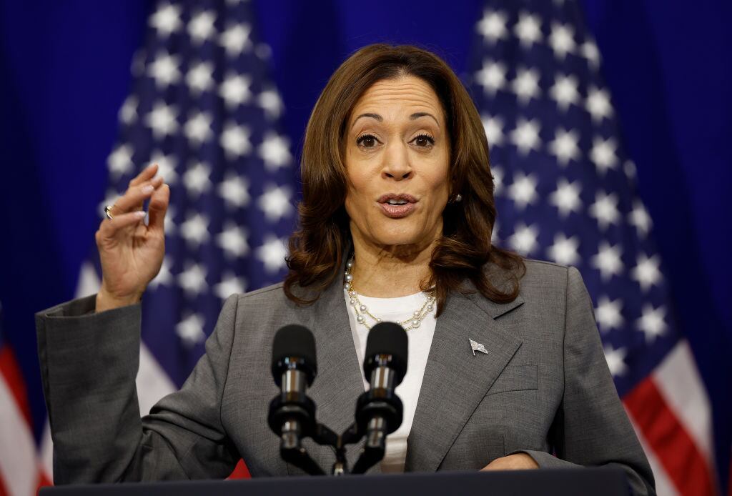 La vicepresidenta de Estados Unidos, Kamala Harris. Foto: Kevin Dietsch/Getty Images