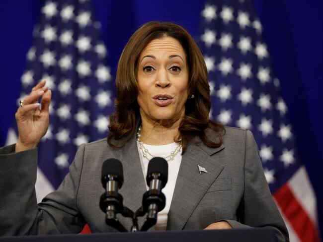 La vicepresidenta de Estados Unidos, Kamala Harris. Foto: Kevin Dietsch/Getty Images