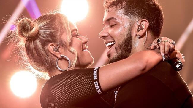 Anuel AA y Karol G. Foto: Getty Images