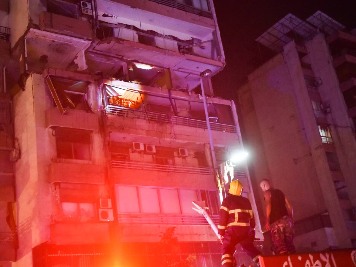 Bombardeo impactó contra un edificio residencial en Beirut, Líbano