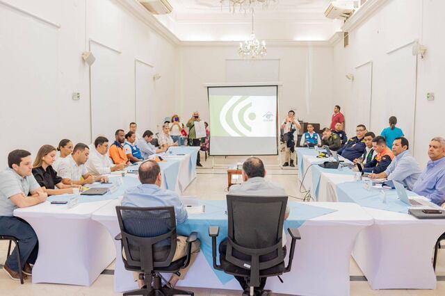 Sesión ordinaria del Consejo Distrital de Gestión de Riesgos de Desastres | Foto: Alcaldía de Santa Marta