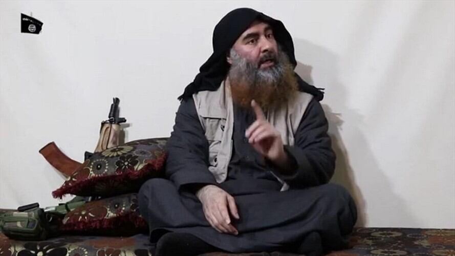 El hombre que aparece en el video se presenta como Abu Bakr al Bagdadi. Foto: Agencia AFP