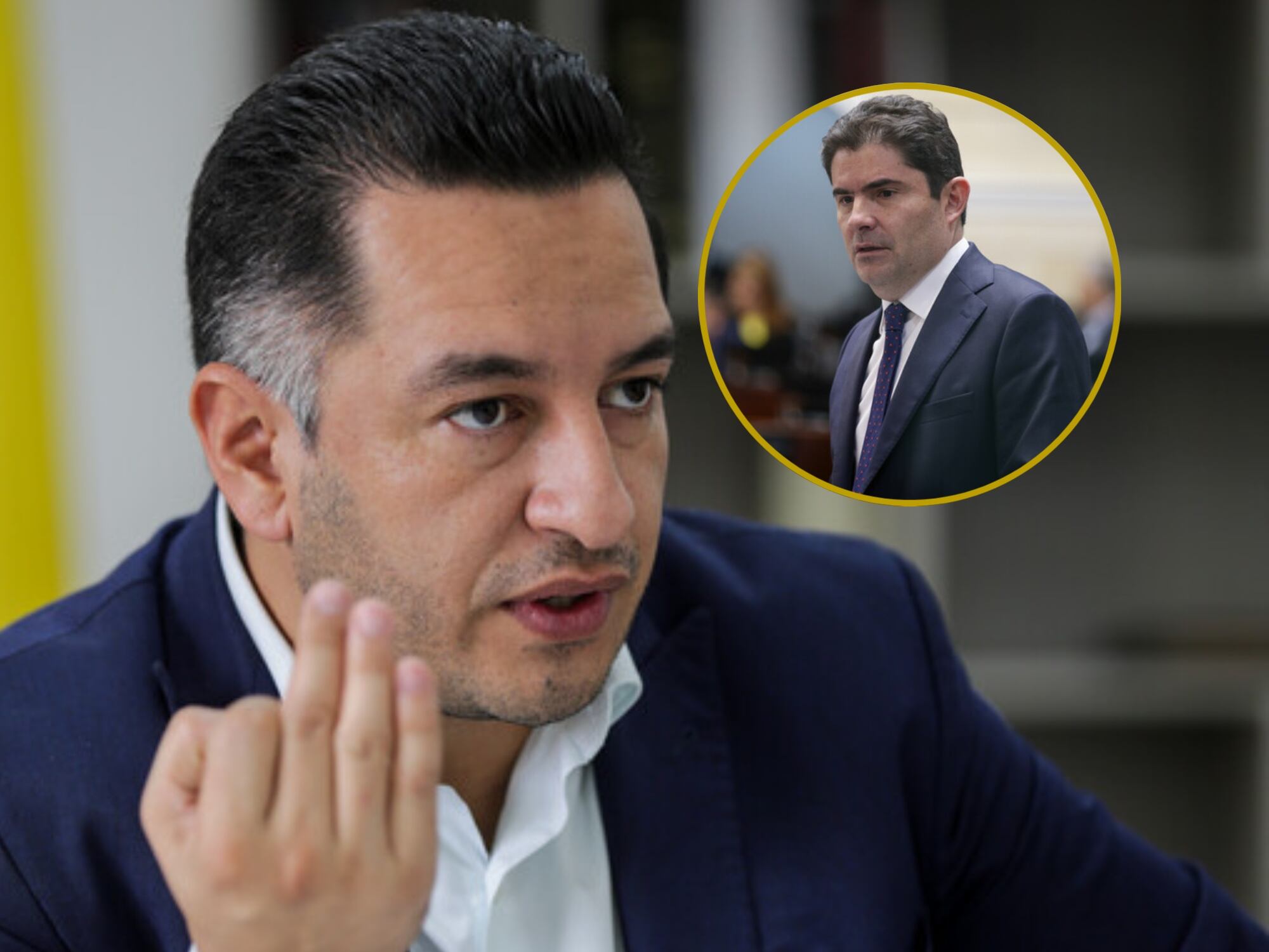 Andrés Idárraga y Luis Felipe Henao. Fotos: (Colprensa - Mariano Vimos)  / (Colprensa - Catalina Olaya)