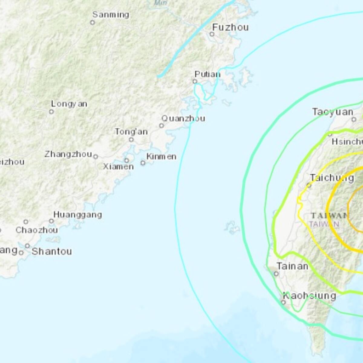 Sismo de magnitud 6,0 sacude Taiwán, informó USGS