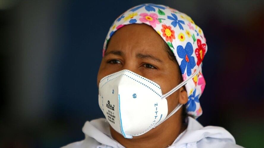 Primera vacunada para COVID-19 en Barranquilla. Foto: Cortesía