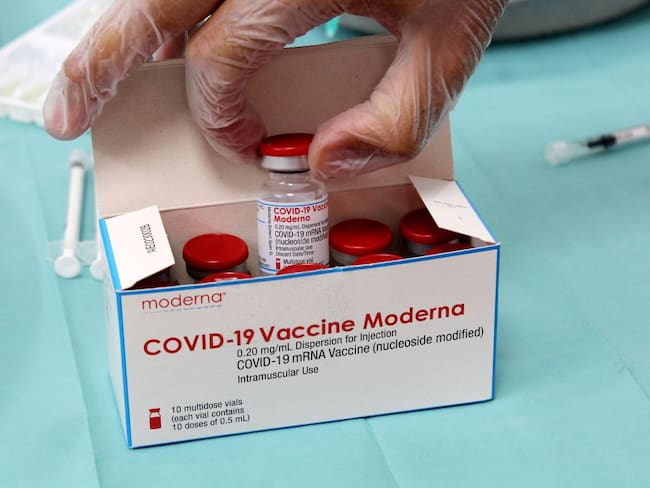 Vacuna contra el COVID-19 de Moderna. Foto: Getty Images.