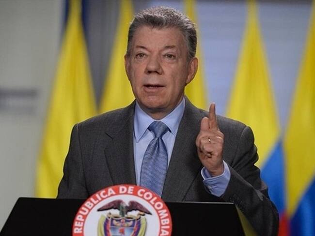 Juan Manuel Santos, presidente de Colombia. Foto: Colprensa