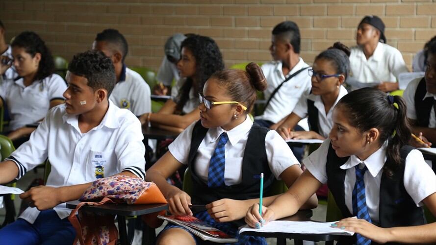 Estudiantes de Colegio. Foto: Colprensa
