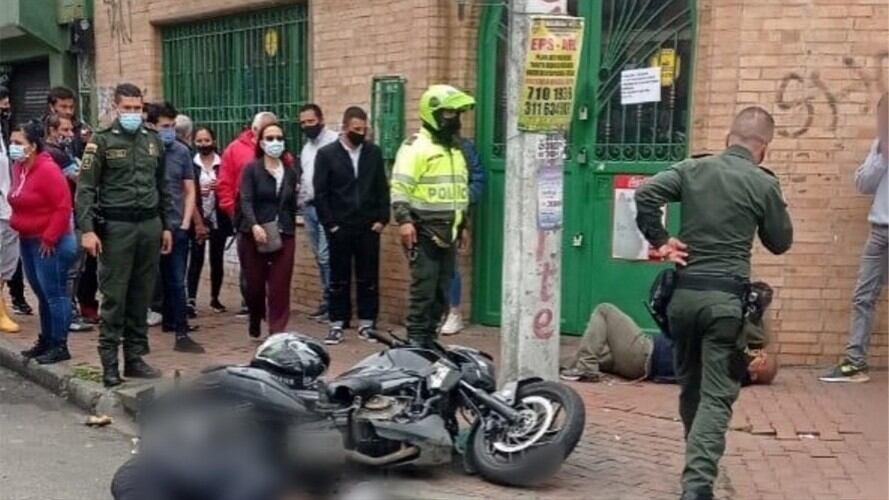 Disparos en el Barrio Restrepo de Bogotá. Foto: Cortesía Karen Bohórquez