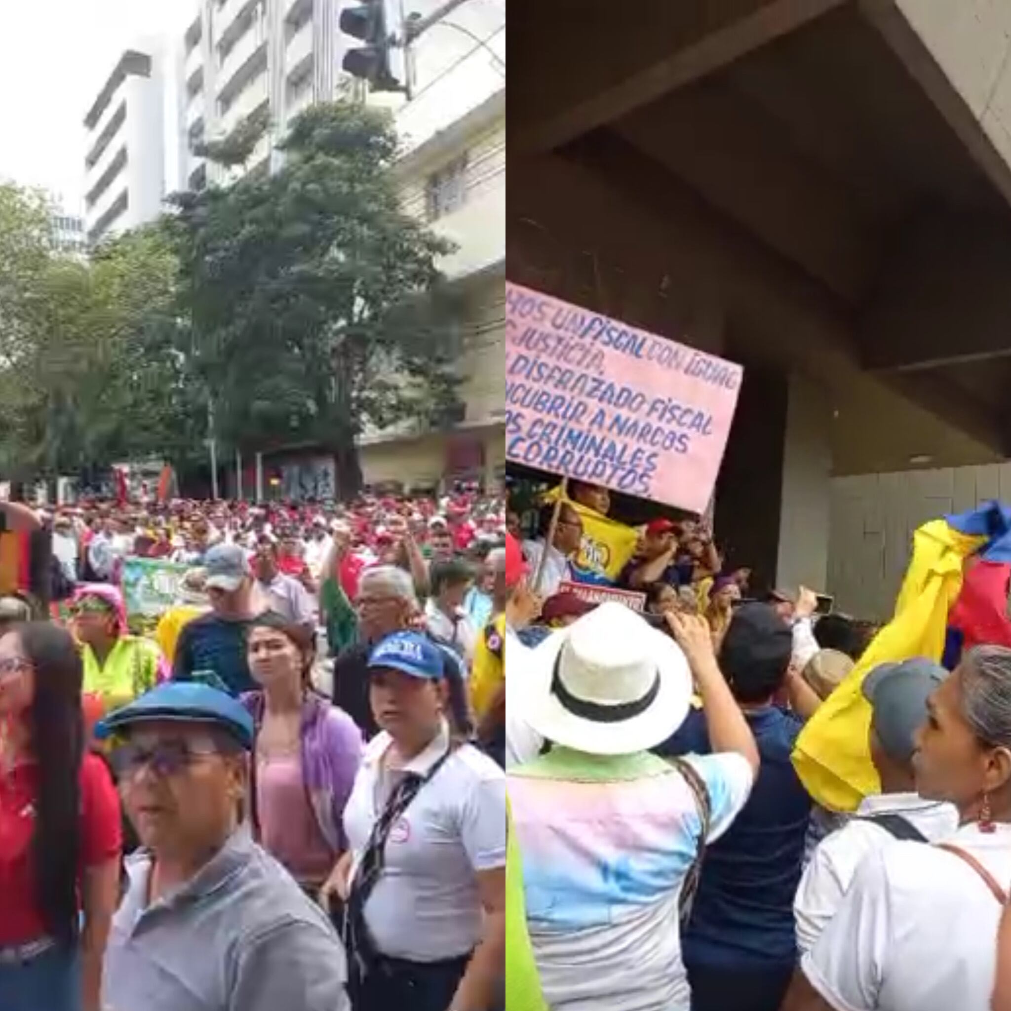Manifestaciones en Barranquilla. Foto: suministrada.