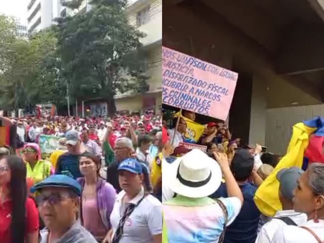 Manifestaciones en Barranquilla. Foto: suministrada.
