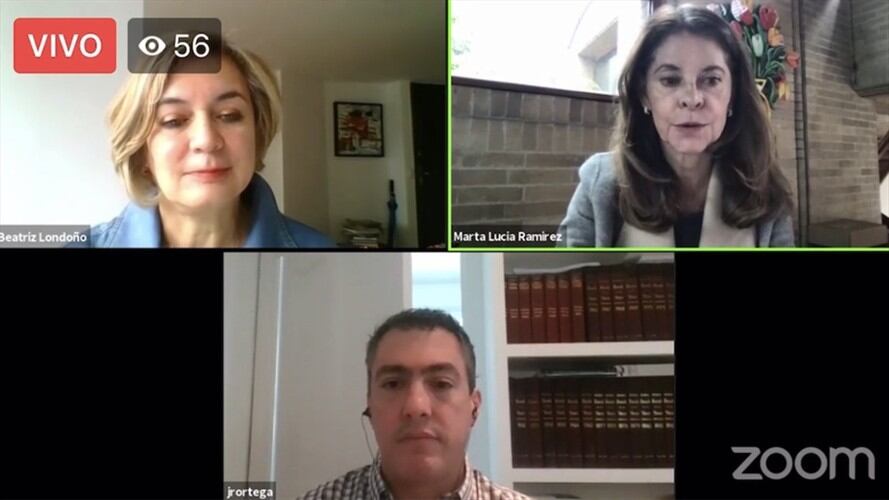 La vicepresidenta Marta Lucía Ramírez se pronunció sobre el caso de su hermano y aseguró que es una situación personal muy difícil. Foto: Captura de video