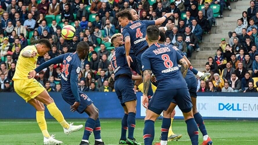 PSG pierde 3-2 contra el Nantes, el título tendrá que esperar. Foto: Getty Images