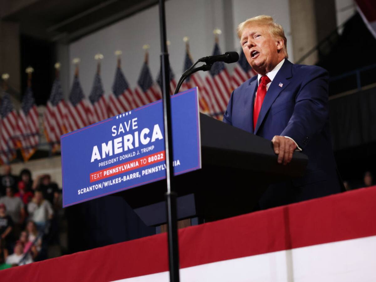 Donald Trump calificó a Biden como “enemigo del Estado” en mitin en Pensilvania