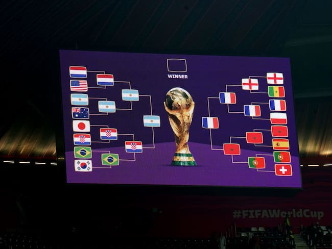 Mapa Mundial de Qatar 2022. Final entre Argentina y Francia. Foto: Mike Egerton/PA Images via Getty Images