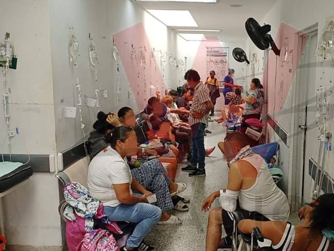 Capacidad instalada superada en área de urgencias del HUEM de Cúcuta. / Foto: W Radio Cúcuta.