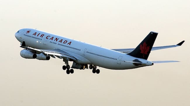 Imagen de referencia de un avión de Air Canadá. Foto: Getty Images.