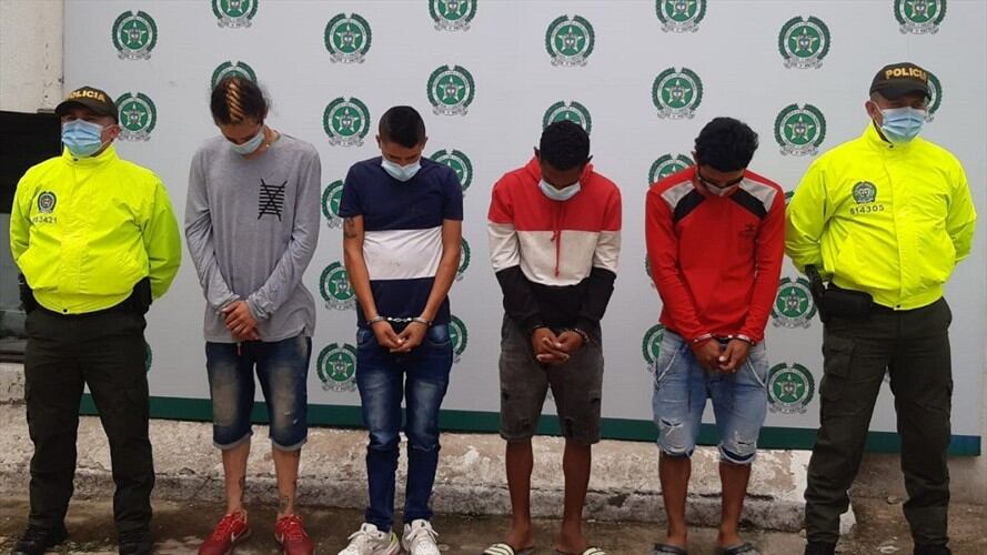 Capturan integrantes de una banda delincuencial en Norte de Santander. Foto: Cortesía