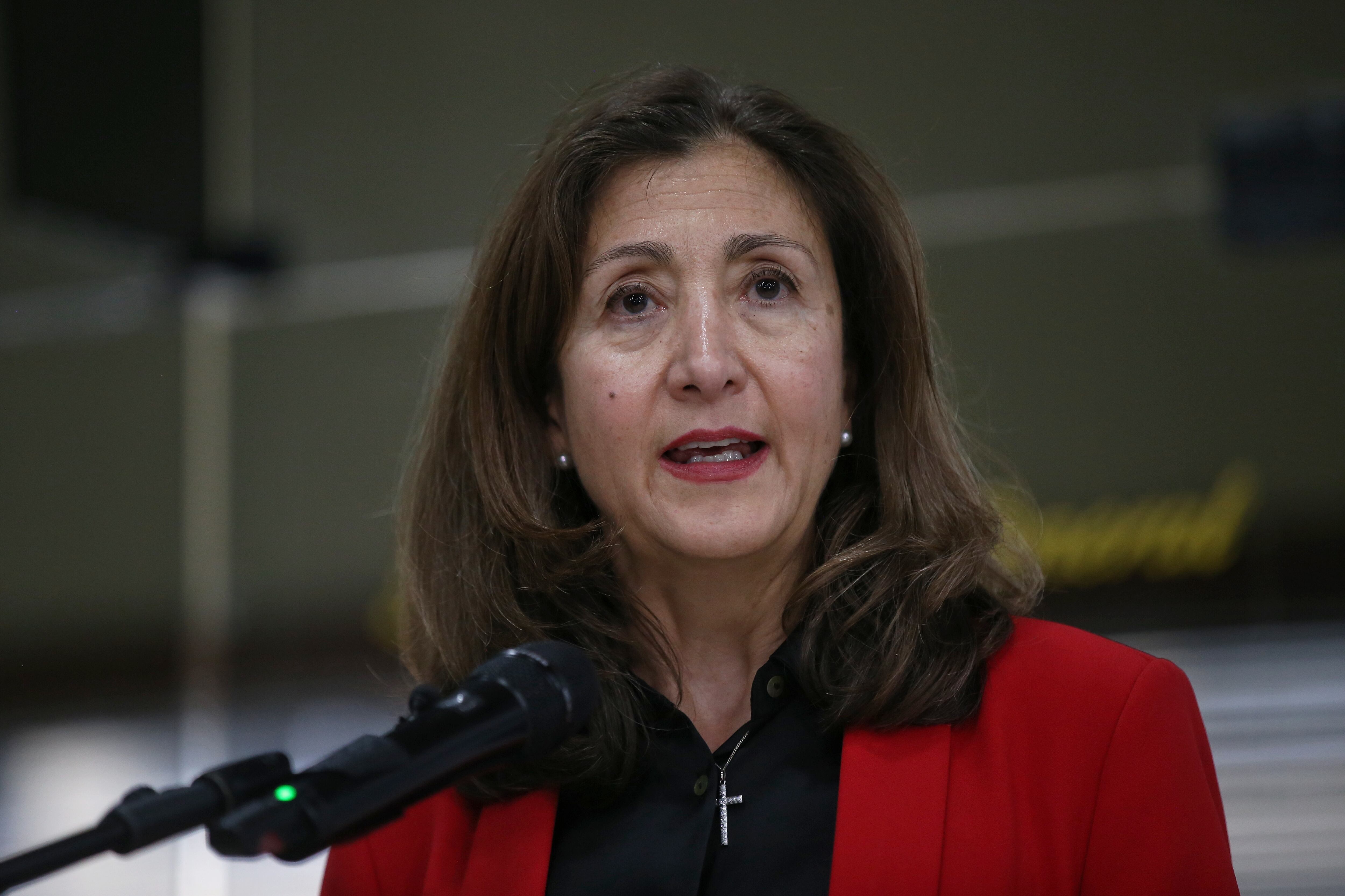 Miembros de las campañas políticas asistieron a la cita convocada por la procuradura general Margarita. En la foto: Ingrid Betancourt, excandidata Presidencial. (Colprensa - Camila Díaz)