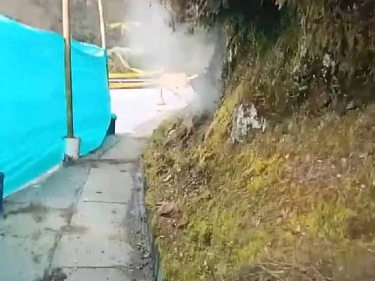 El Servicio Geológico Colombiano investiga la salida de gases y vapores en Cerro Bravo