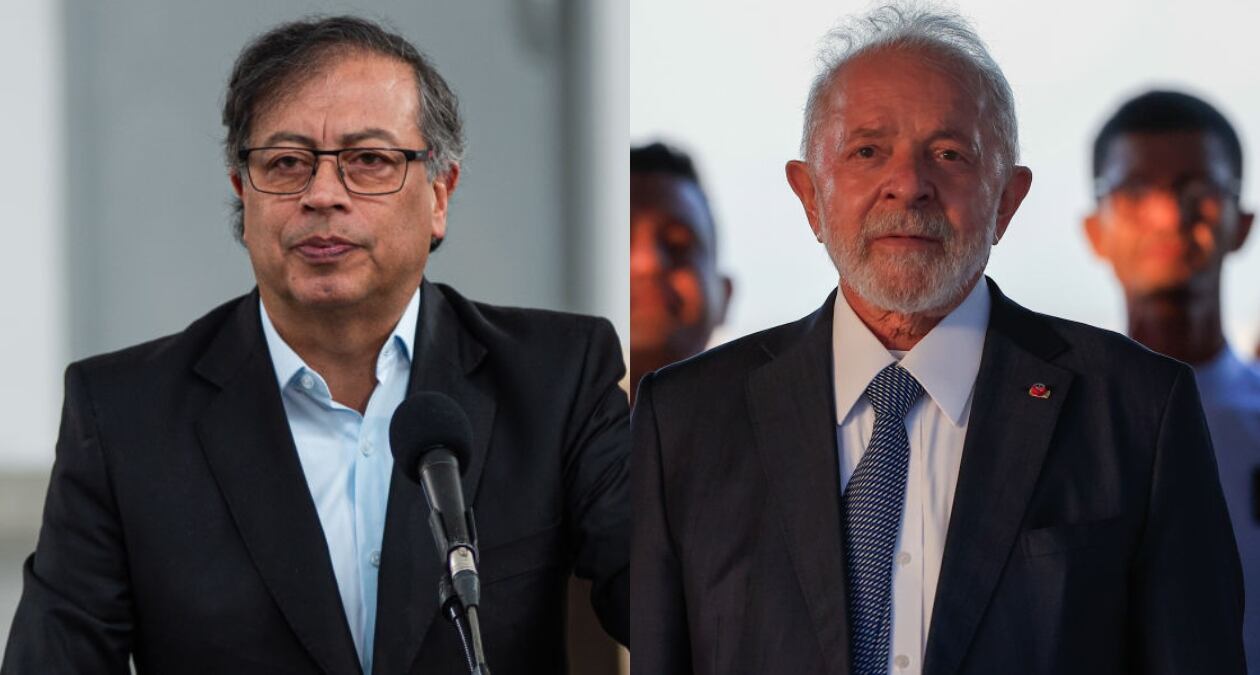Presidentes Gustavo Petro y Lula da Silva. Foto: Getty Images.