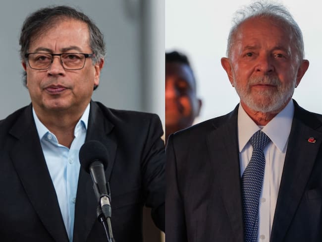 Presidentes Gustavo Petro y Lula da Silva. Foto: Getty Images.