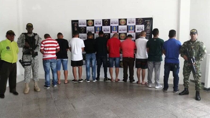 Los capturados fueron enviados a cárceles en Cartagena, Magangué y Valledupar. Foto: Cortesía