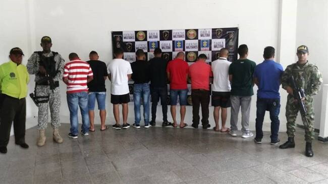 Los capturados fueron enviados a cárceles en Cartagena, Magangué y Valledupar. Foto: Cortesía