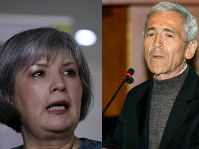 Patricia Linares, presidenta de la JEP, y Francisco de Roux, presidente de la Comisión de la Verdad. Foto: Colprensa