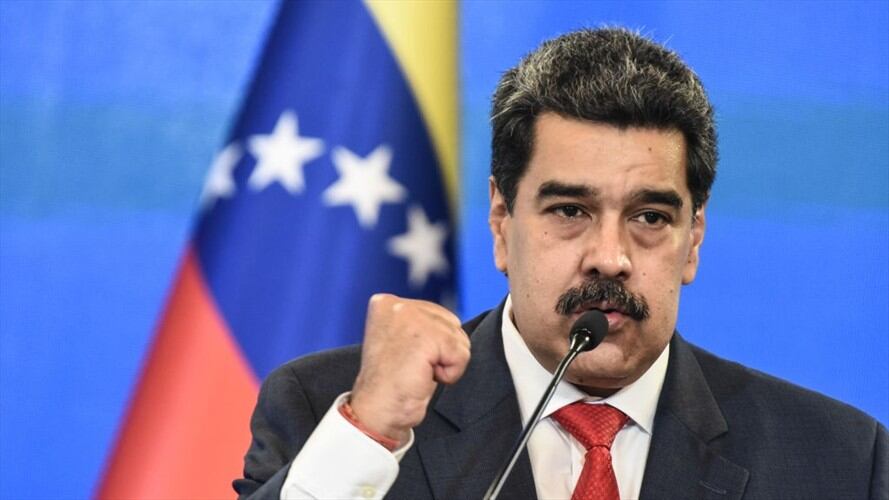 Maduro criticó que Duque cerrara el espacio aéreo a un avión que trasladaba a 200 personas que fueron acompañantes en el cuestionado proceso electoral del pasado domingo . Foto: Carolina Cabral/Getty Images