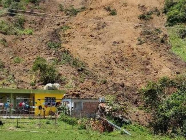 Deslizamiento de tierra en Ancuya: el municipio nariñense que podría desaparecer. Foto: Comunidad