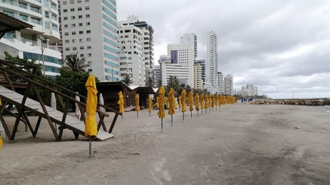 Las playas de la capital de Bolívar está cerradas desde el mes de marzo. Foto: Antonio Canchila