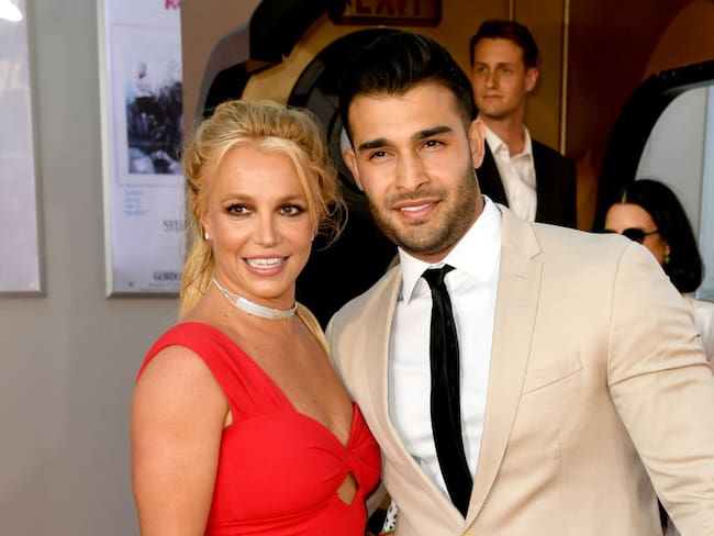 Britney Spears y Sam Asghari. (Photo by Kevin Winter/Getty Images)
