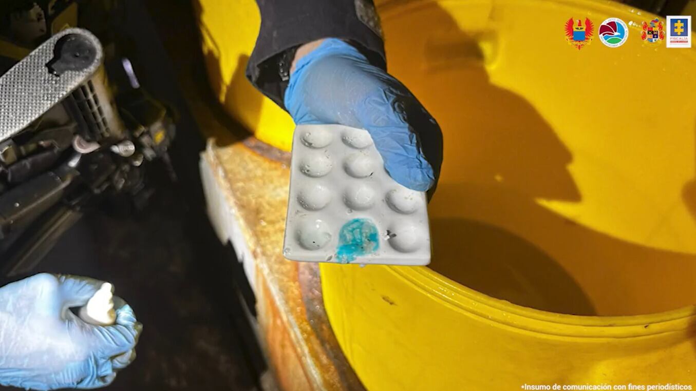 Incautan más de 4,6 toneladas de cocaína en el norte de Colombia. Foto: Fiscalía.