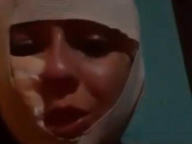 Geraldine Vanessa Ortiz, joven agredida. Foto: Captura de video