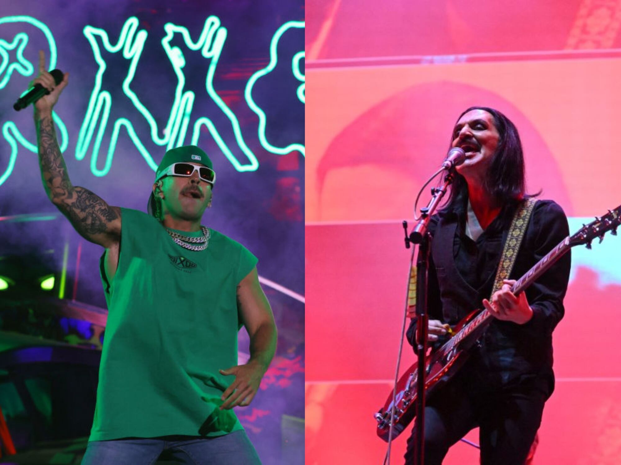 Feid y Placebo. Fotos: Getty Images
