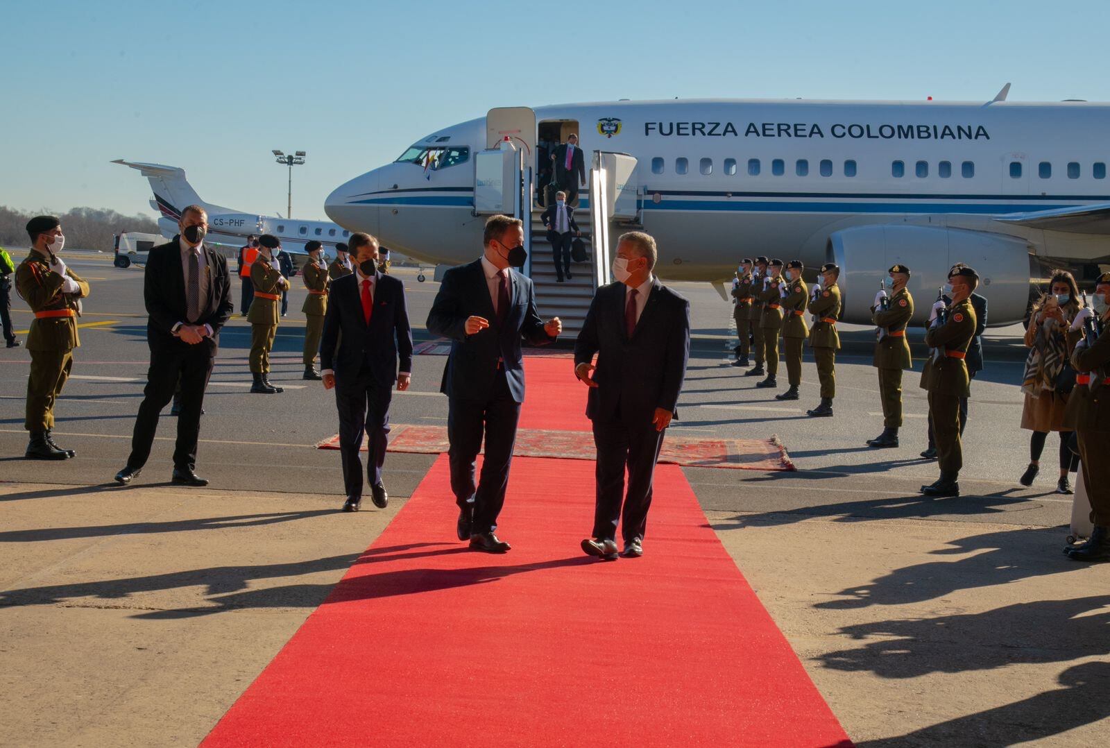 Llegada del presidente Iván Duque a Luxemburgo