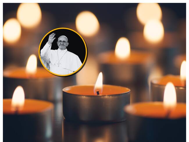 Referencia de muerte y el papa Francisco. Foto: Alicia Llop y Franco Origlia/Getty Images.